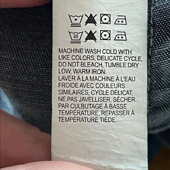 Lucky Brand Tencel Denim Henley Tie Waist Shirt Dress Size L - Picture 14 of 15